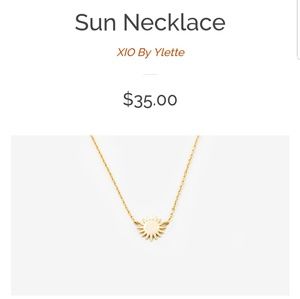 XIO By Ylette sun necklace